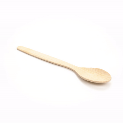 Eco Luxe Round Natural Bamboo Tasting Spoon - 4 3/4" - 1000 count box