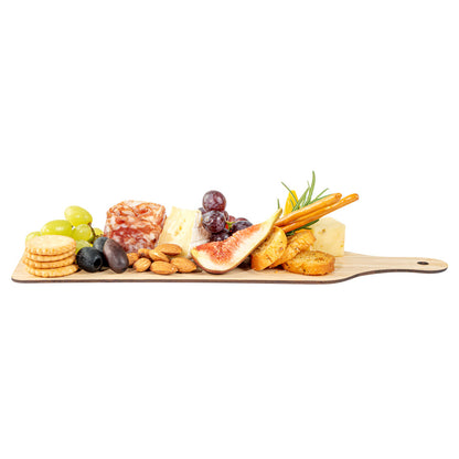 Nature Tek Bamboo Disposable Cheese / Charcuterie Board - 11 3/4" x 3 1/2" - 2 count box