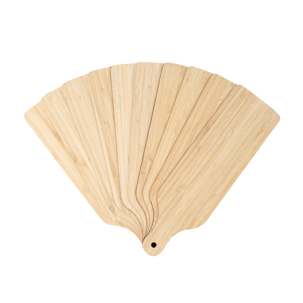 Nature Tek Bamboo Disposable Cheese / Charcuterie Board - 11 3/4" x 3 1/2" - 2 count box