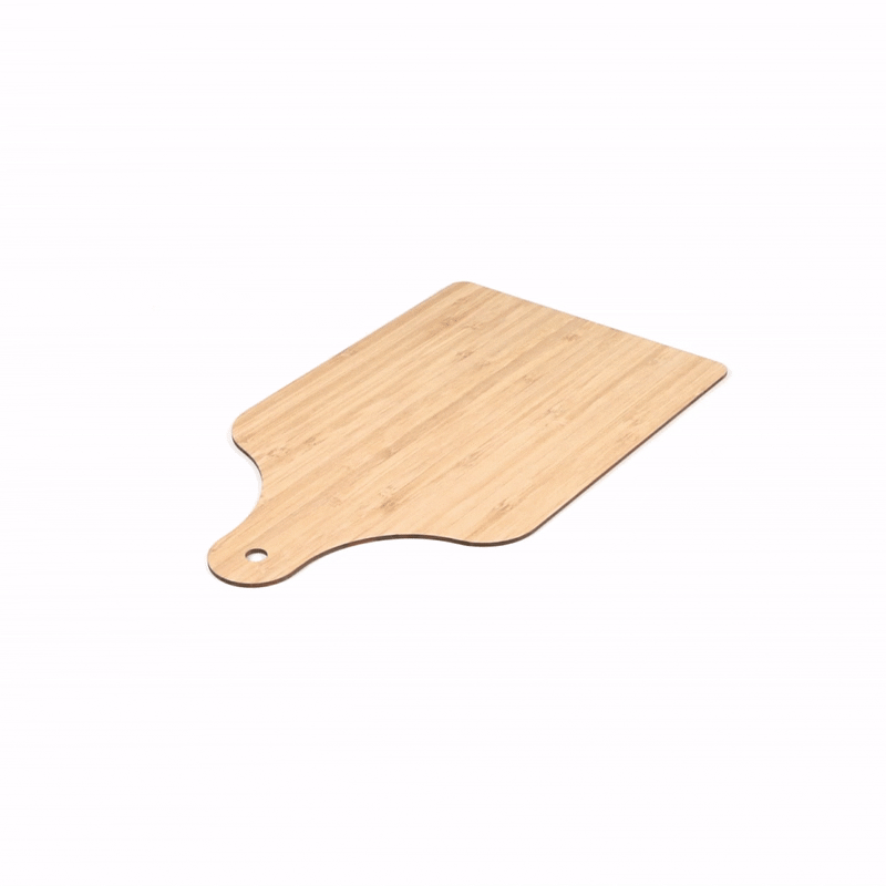 Nature Tek Bamboo Disposable Cheese / Charcuterie Board - 11 3/4" x 7" - 2 count box