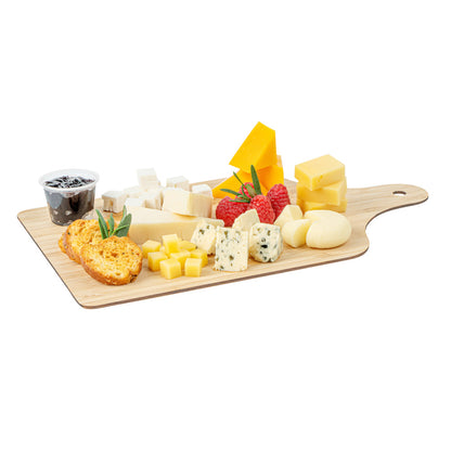 Nature Tek Bamboo Disposable Cheese / Charcuterie Board - 11 3/4" x 7" - 20 count box