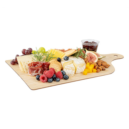 Nature Tek Bamboo Disposable Cheese / Charcuterie Board - 15 3/4" x 9 3/4" - 2 count box
