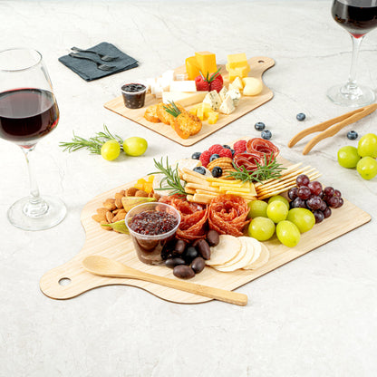 Nature Tek Bamboo Disposable Cheese / Charcuterie Board - 15 3/4" x 9 3/4" - 2 count box