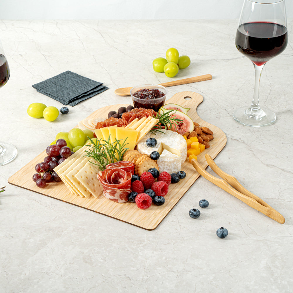 Nature Tek Bamboo Disposable Cheese / Charcuterie Board - 15 3/4" x 9 3/4" - 2 count box