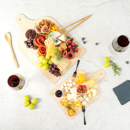 Nature Tek Bamboo Disposable Cheese / Charcuterie Board - 15 3/4" x 9 3/4" - 2 count box