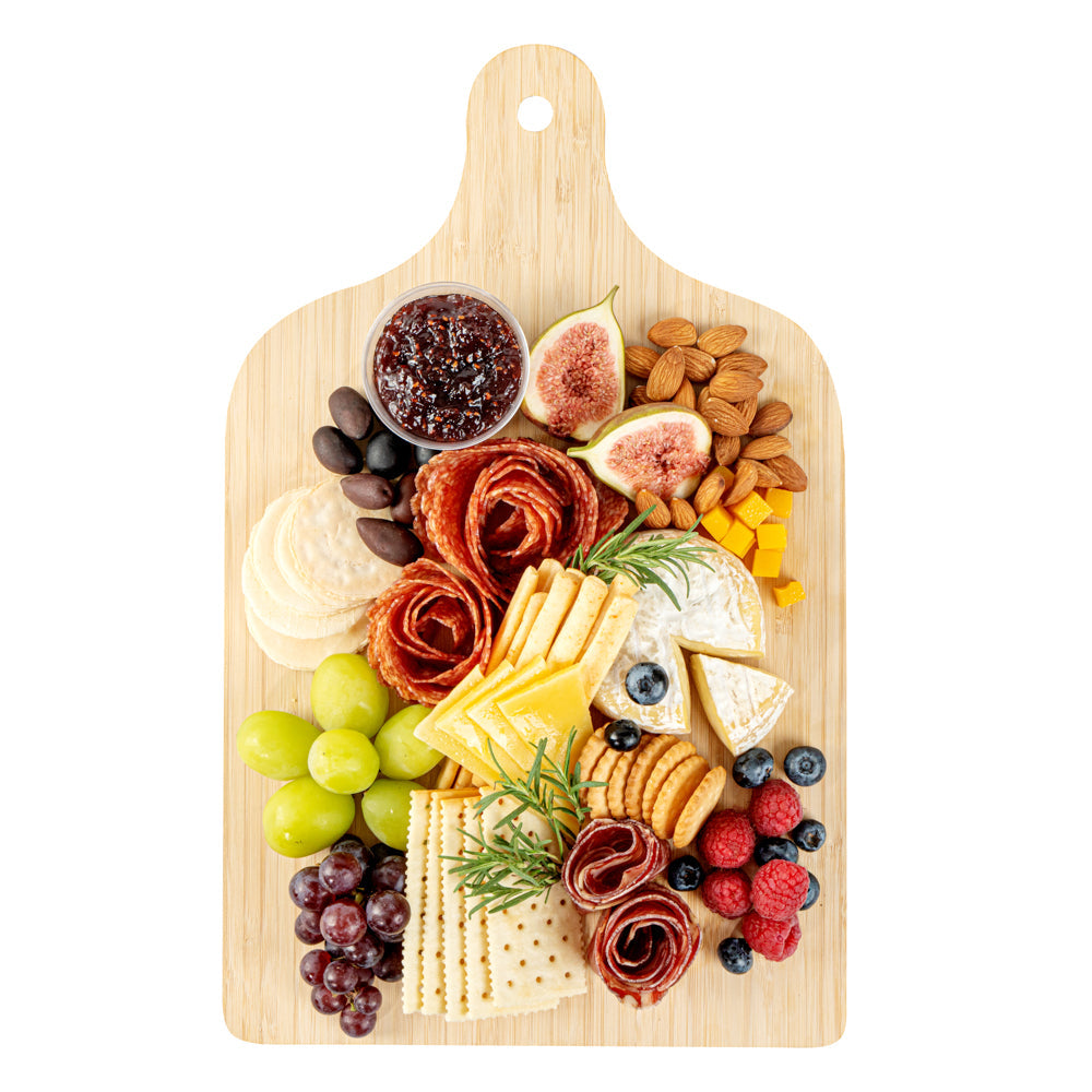 Nature Tek Bamboo Disposable Cheese / Charcuterie Board - 15 3/4" x 9 3/4" - 20 count box