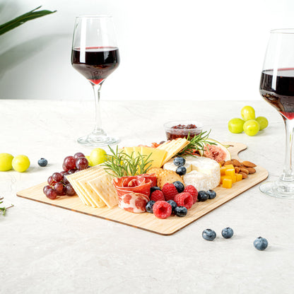 Nature Tek Bamboo Disposable Cheese / Charcuterie Board - 15 3/4" x 9 3/4" - 20 count box