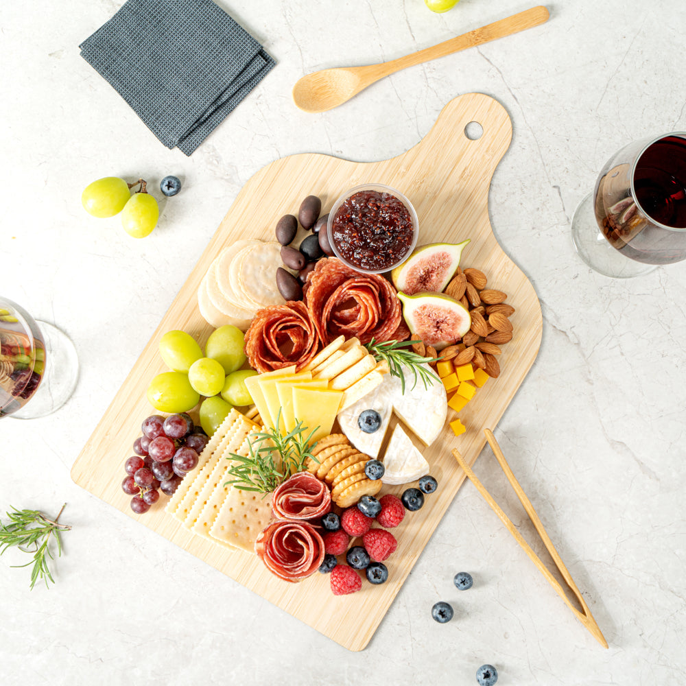 Nature Tek Bamboo Disposable Cheese / Charcuterie Board - 15 3/4" x 9 3/4" - 20 count box