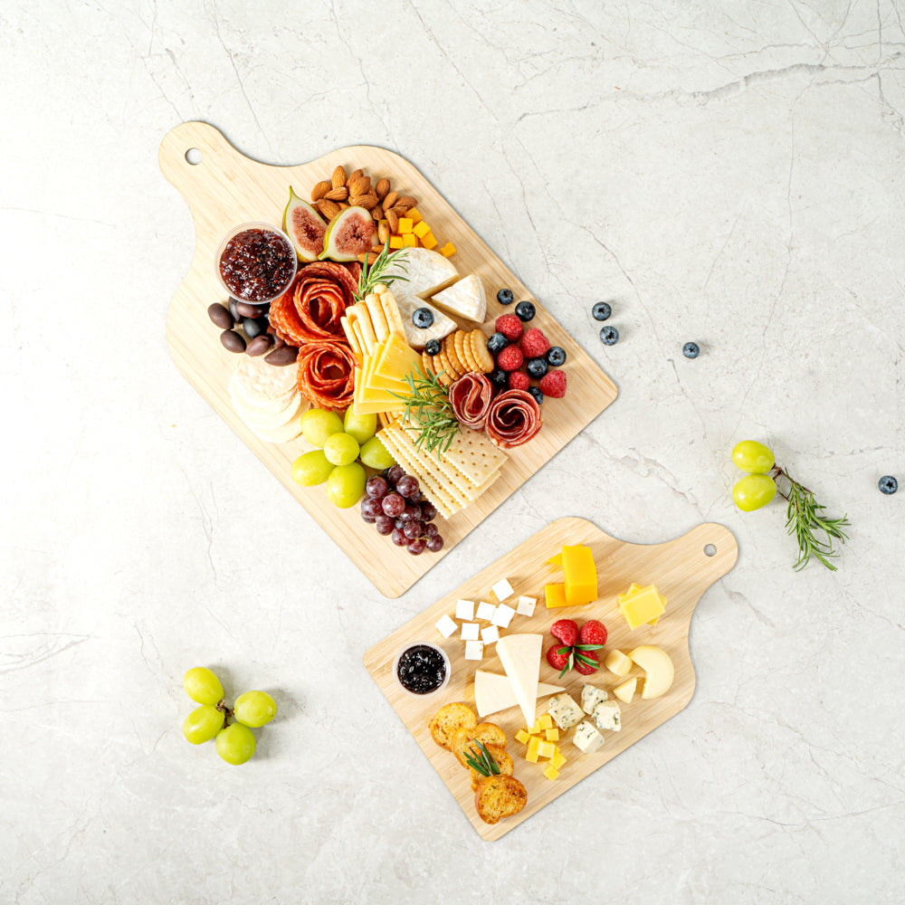 Nature Tek Bamboo Disposable Cheese / Charcuterie Board - 15 3/4" x 9 3/4" - 20 count box