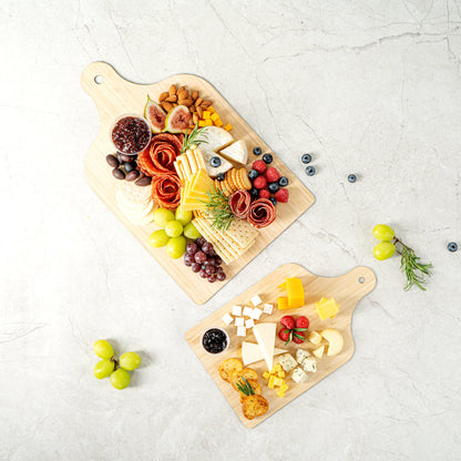 Nature Tek Bamboo Disposable Cheese / Charcuterie Board - 15 3/4" x 9 3/4" - 20 count box