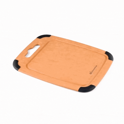 Nature Tek Wood Cutting Board - with Juice Groove, Handle - 11 3/4" x 9 1/4" - 1 count box