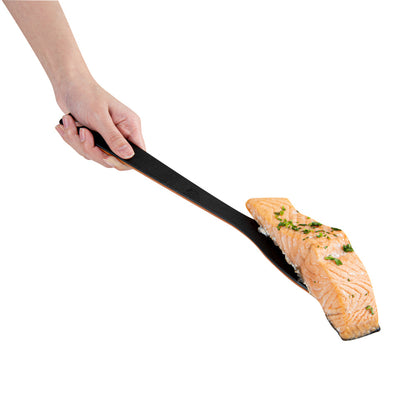 Nature Tek Black Wood Angled Spatula - 13" - 1 count box