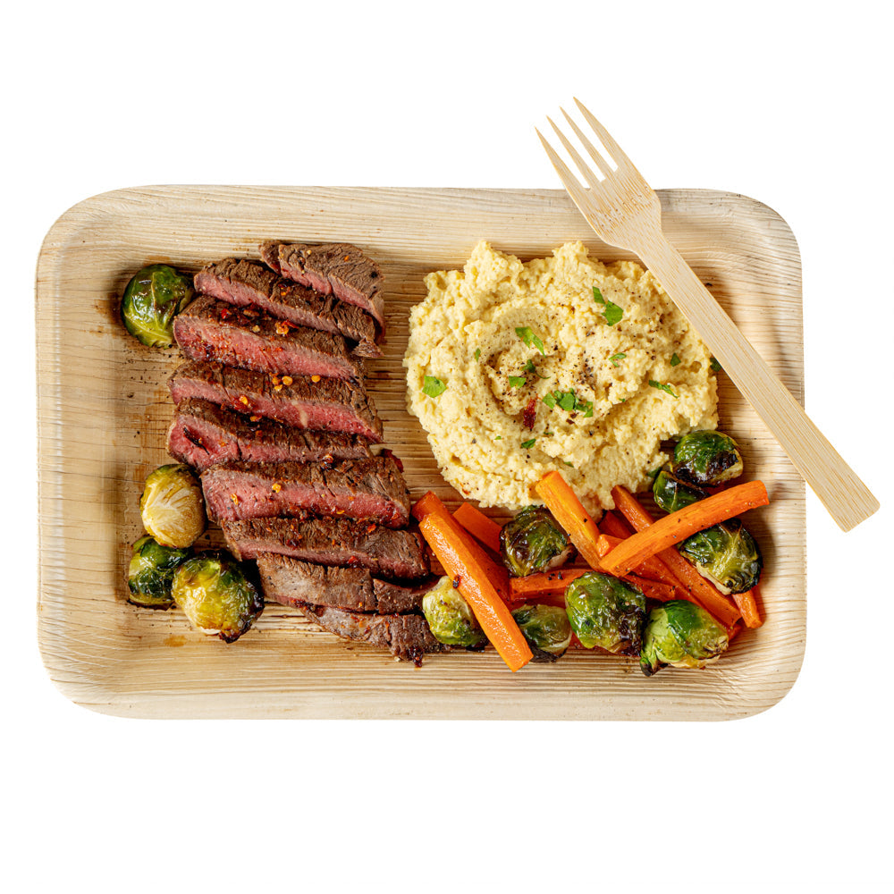 Bambuddha Natural Bamboo Disposable Fork - Retail Pack - 7" x 1" - 24 count box
