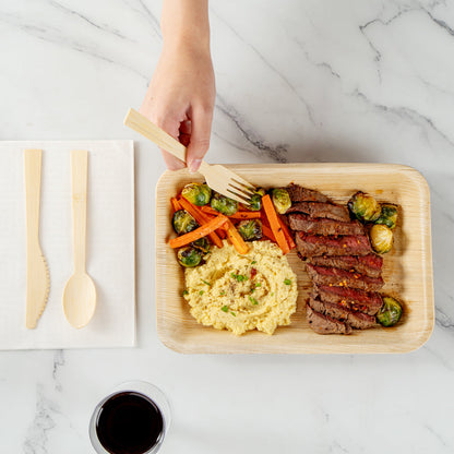 Bambuddha Natural Bamboo Disposable Fork - Retail Pack - 7" x 1" - 24 count box