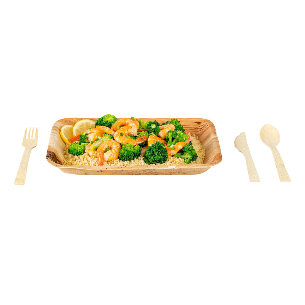 Bambuddha Natural Bamboo Disposable Cutlery Set - 7" - 100 count box
