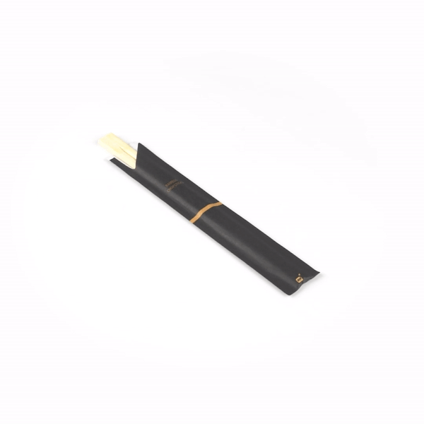 Bambuddha Natural Bamboo Twin Chopsticks - with Paper Sleeve - 8 1/4" - 100 count box