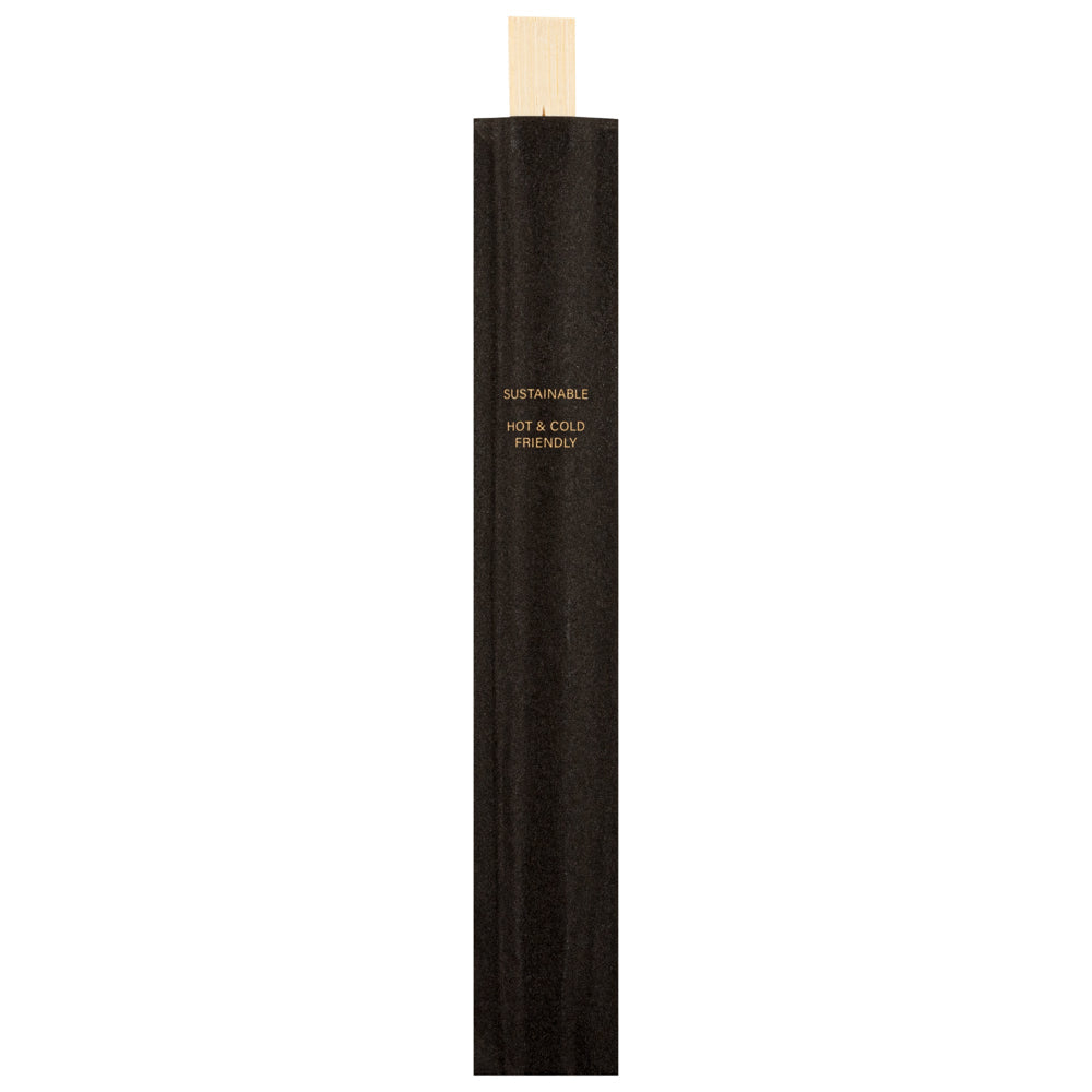 Bambuddha Natural Bamboo Twin Chopsticks - with Paper Sleeve - 8 1/4" - 100 count box