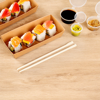 Bambuddha Natural Bamboo Twin Chopsticks - with Paper Sleeve - 8 1/4" - 100 count box