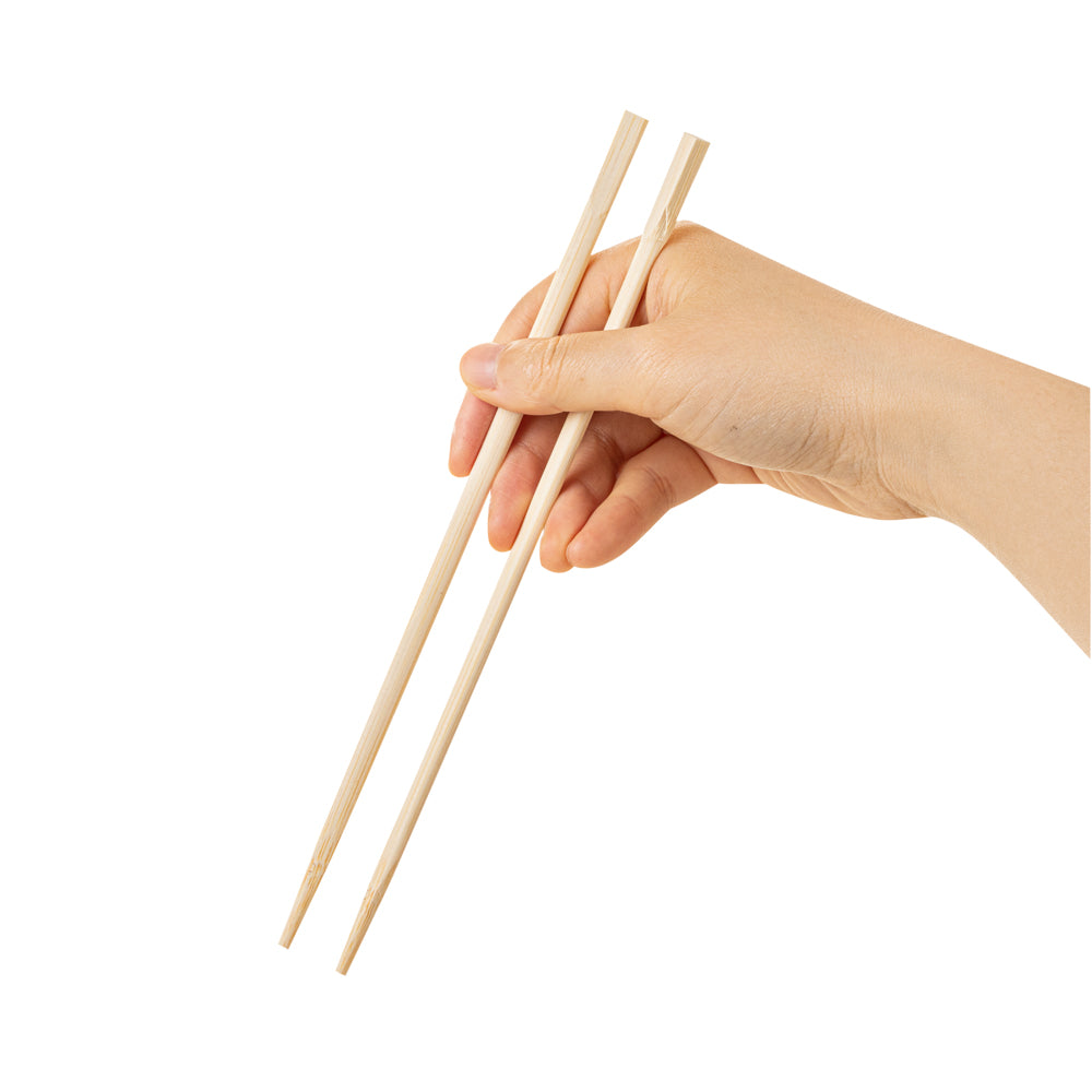 Bambuddha Natural Bamboo Twin Chopsticks - with Paper Sleeve - 9" - 100 count box