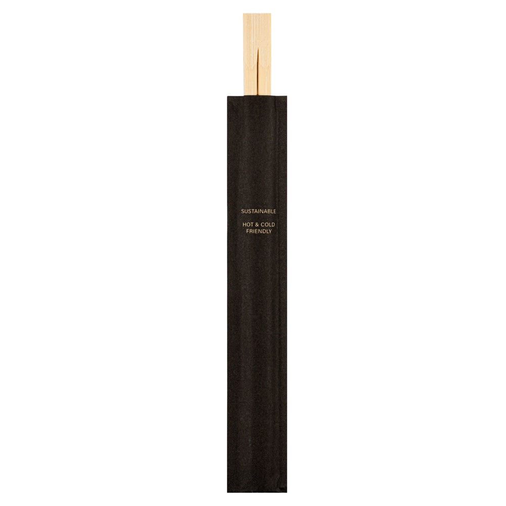Bambuddha Natural Bamboo Twin Chopsticks - with Paper Sleeve - 9" - 1000 count box