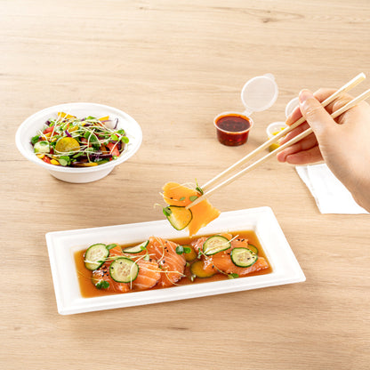 Bambuddha Natural Bamboo Twin Chopsticks - with Paper Sleeve - 9" - 1000 count box