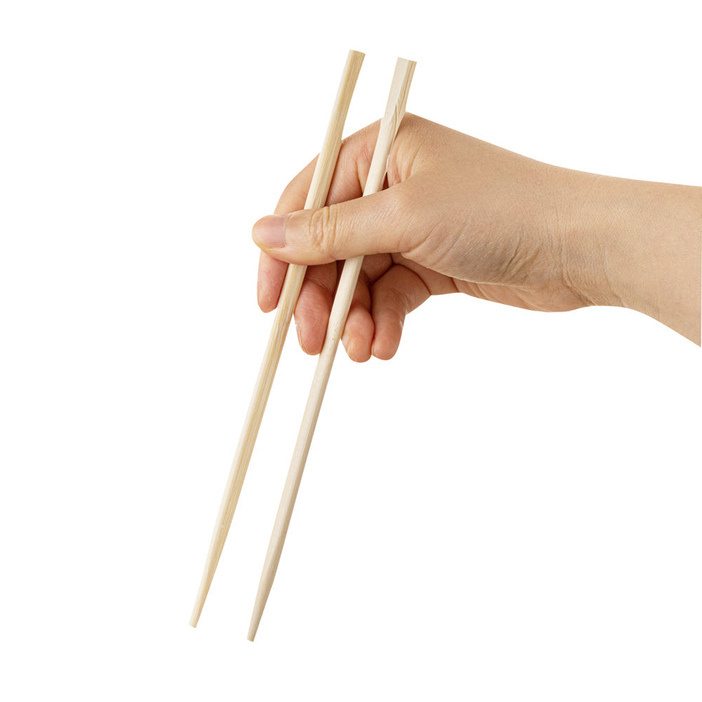 Bambuddha Natural Bamboo Twin Chopsticks - Wrapped - 8 1/4" - 100 count box