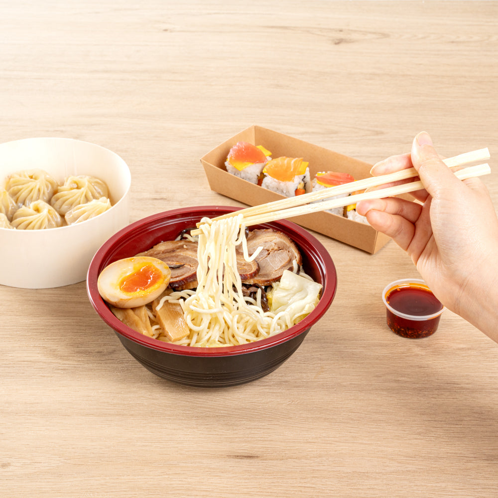 Bambuddha Natural Bamboo Twin Chopsticks - Wrapped - 8 1/4" - 100 count box