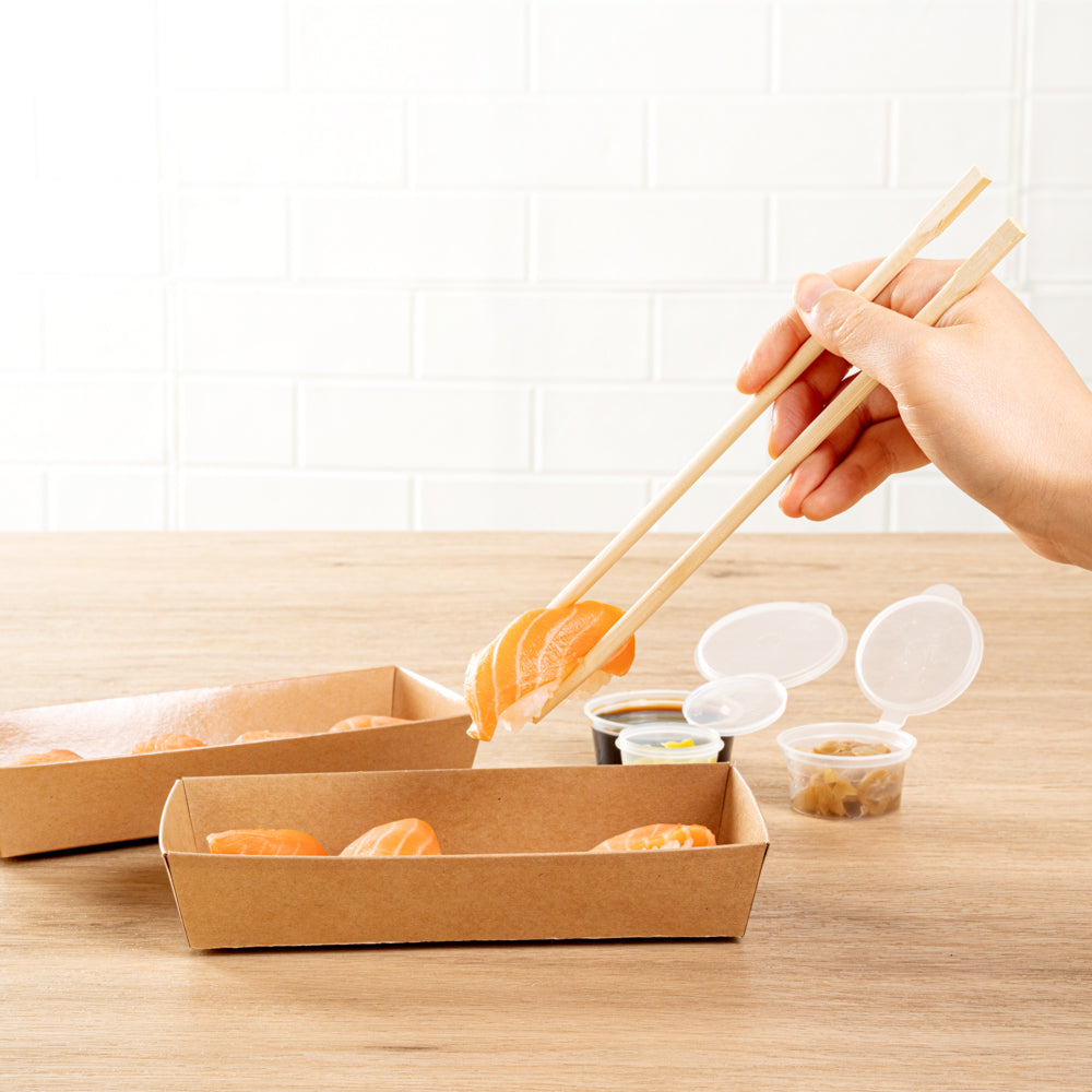 Bambuddha Natural Bamboo Twin Chopsticks - Wrapped - 9" - 100 count box