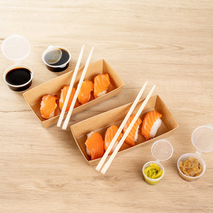 Bambuddha Natural Bamboo Twin Chopsticks - Wrapped - 9" - 100 count box