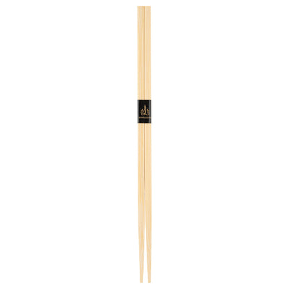 Bambuddha Square Natural Bamboo Modern Chopsticks - with Paper Band - 9 1/2" - 100 count box