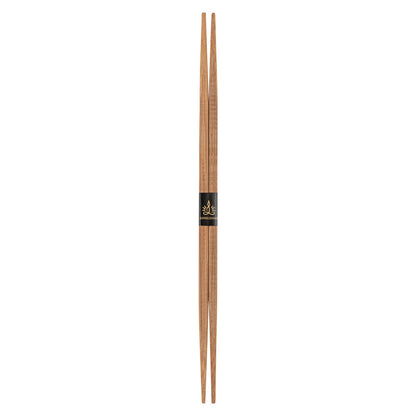 Bambuddha Brown Bamboo Contour Chopsticks - with Paper Band - 9 1/2" - 100 count box