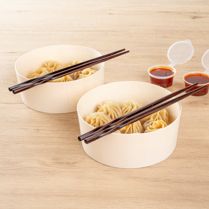 Bambuddha Dark Brown Bamboo Twisted Chopsticks - 9" - 100 count box