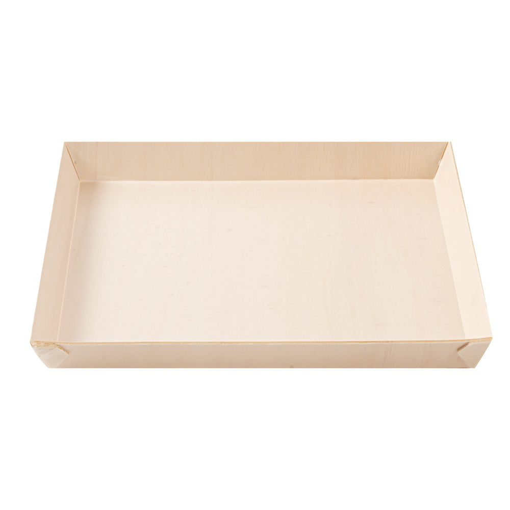 Taipei Square Poplar Plate - 9 1/2" x 9 1/2" x 1" - 100 count box