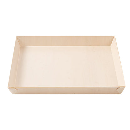Taipei Square Poplar Plate - 9 1/2" x 9 1/2" x 1" - 100 count box
