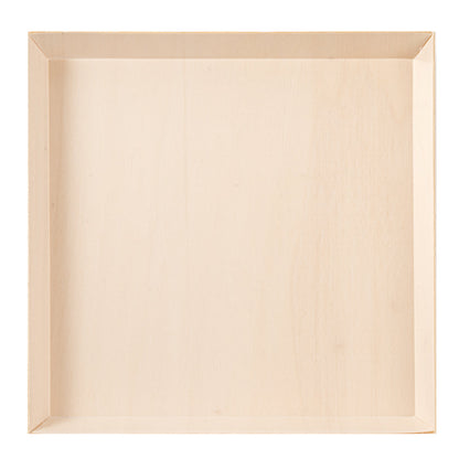 Taipei Square Poplar Plate - 9 1/2" x 9 1/2" x 1" - 100 count box