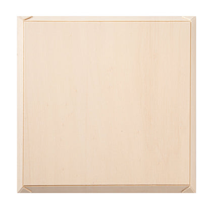 Taipei Square Poplar Plate - 9 1/2" x 9 1/2" x 1" - 100 count box
