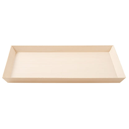 Taipei Rectangle Poplar Plate - 15 1/4" x 10 3/4" x 1" - 100 count box