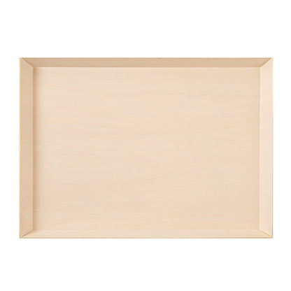 Taipei Rectangle Poplar Plate - 15 1/4" x 10 3/4" x 1" - 100 count box