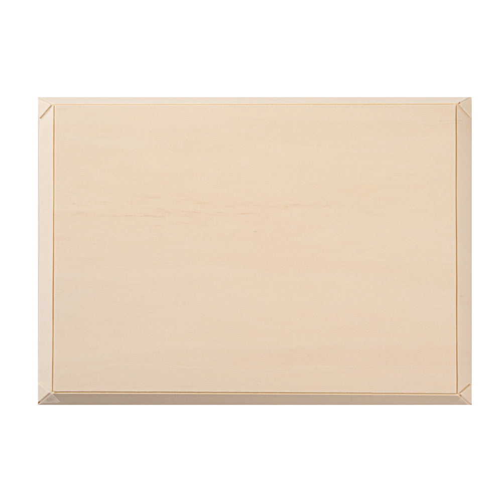 Taipei Rectangle Poplar Plate - 15 1/4" x 10 3/4" x 1" - 100 count box