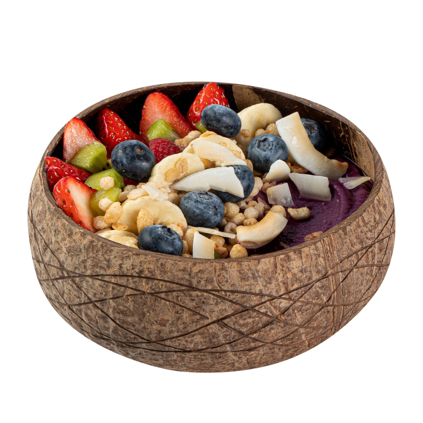 Coco Casa 21 oz Handmade River Coconut Bowl - 10 count box