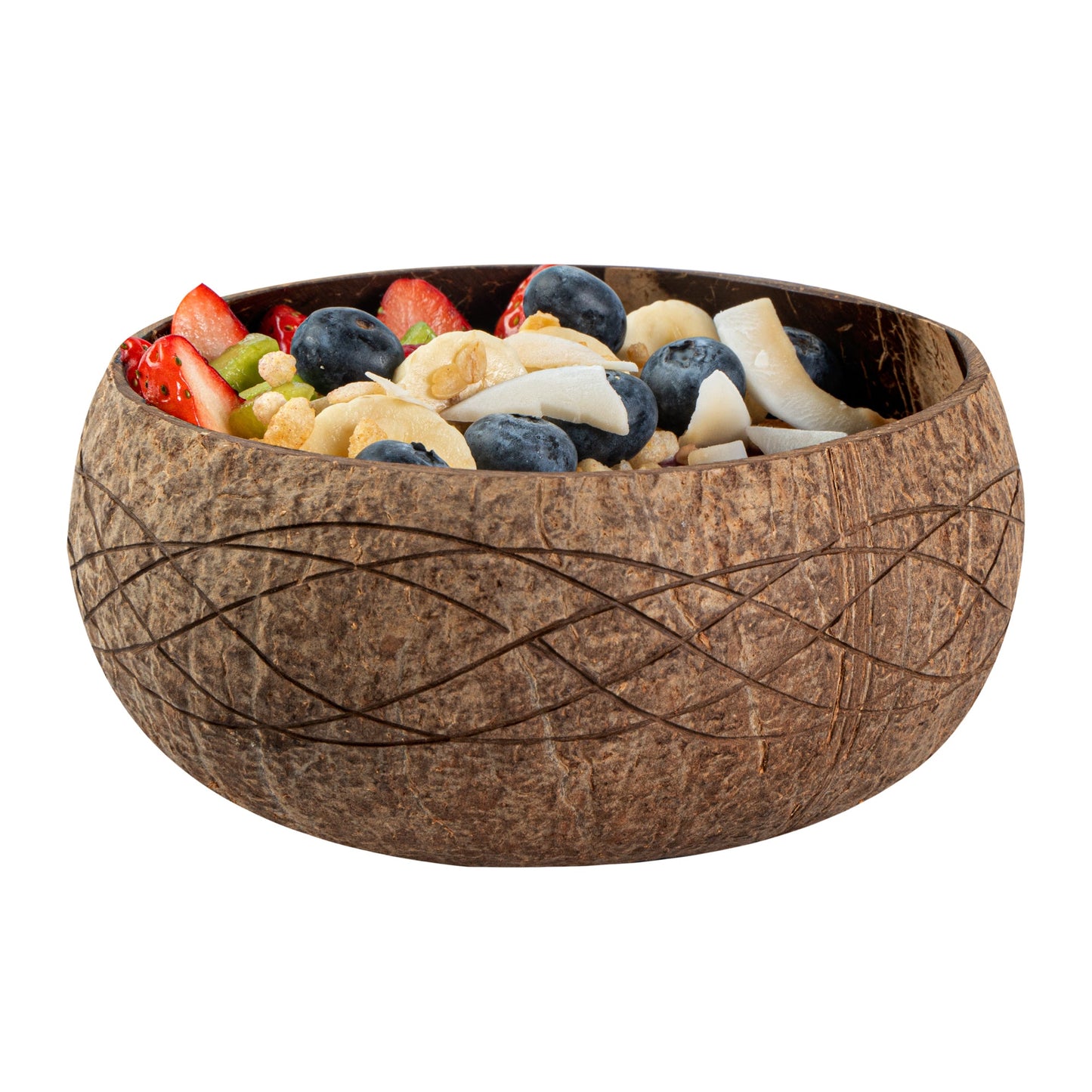 Coco Casa 21 oz Handmade River Coconut Bowl - 10 count box