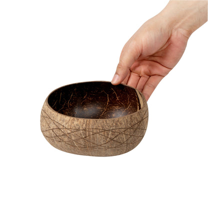 Coco Casa 21 oz Handmade River Coconut Bowl - 10 count box