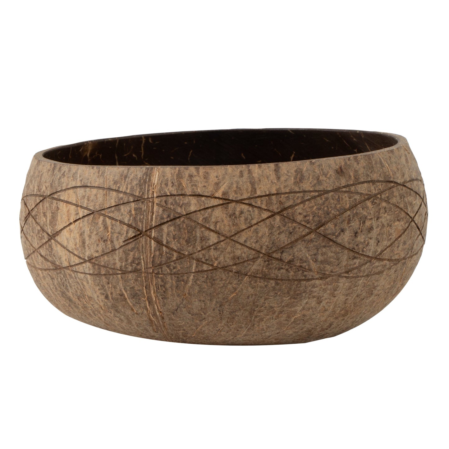 Coco Casa 21 oz Handmade River Coconut Bowl - 10 count box