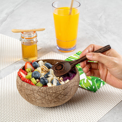 Coco Casa 21 oz Handmade River Coconut Bowl - 10 count box