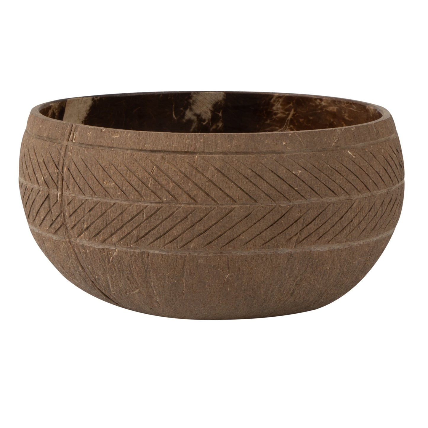 Coco Casa 21 oz Handmade Feather Coconut Bowl - 10 count box