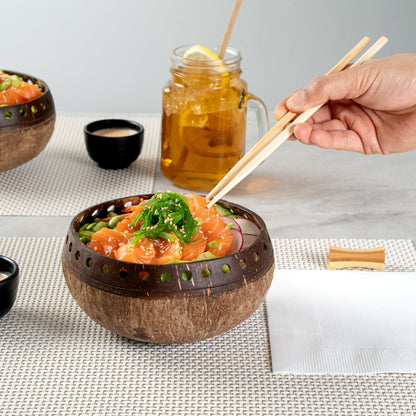 Coco Casa 21 oz Handmade Punchout Coconut Bowl - 1 count box