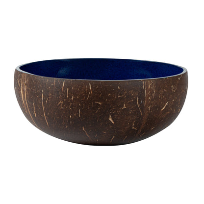 Coco Casa 16 oz Metallic Blue Handmade Coconut Bowl - 1 count box