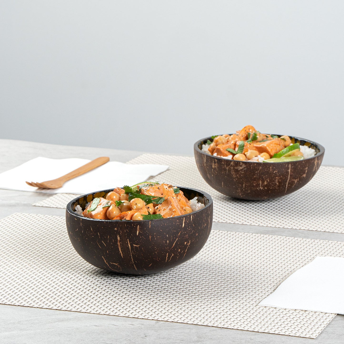 Coco Casa 16 oz Yellow Handmade Flower Coconut Bowl - 1 count box