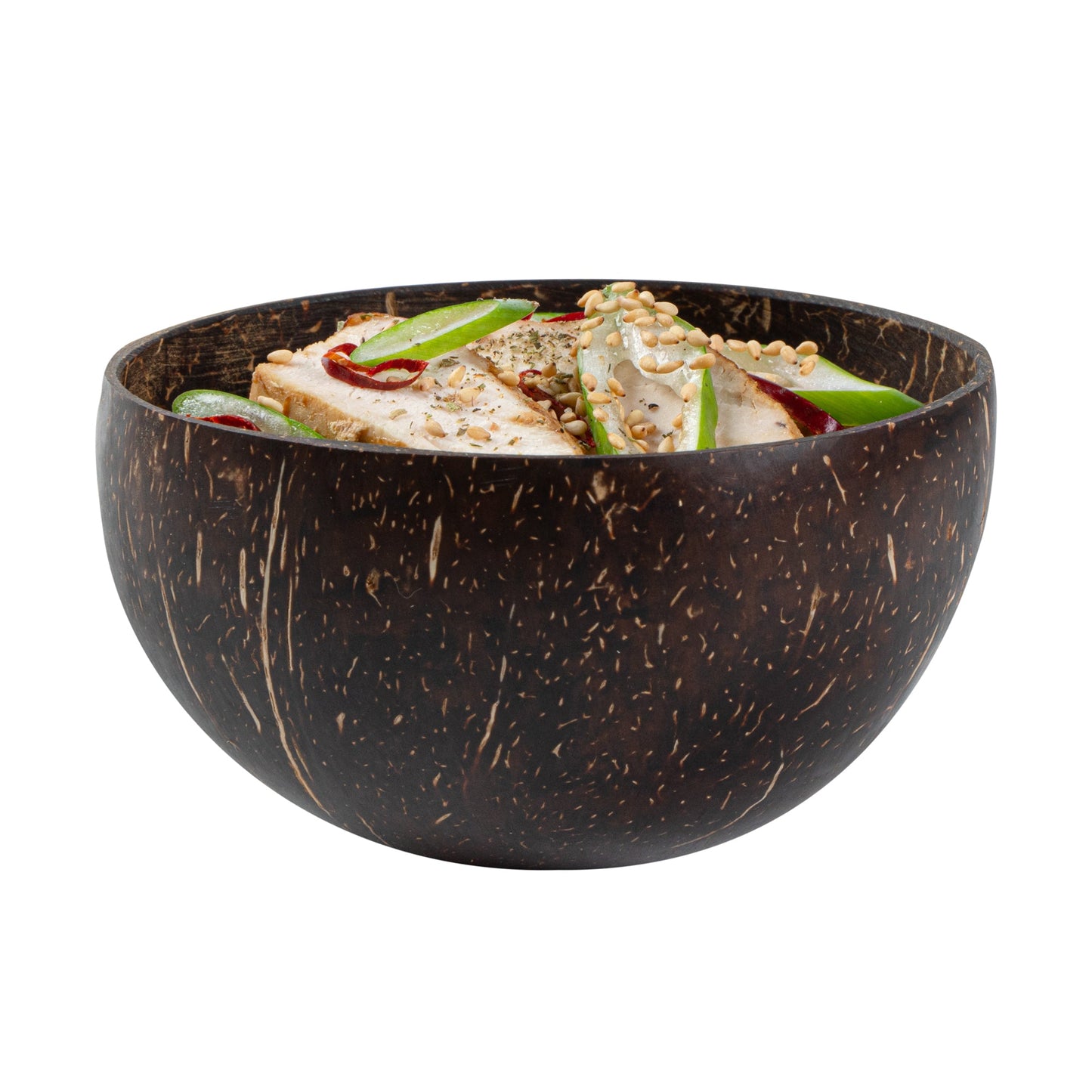 Coco Casa 10 oz Handmade Coconut Bowl - Polished - 10 count box
