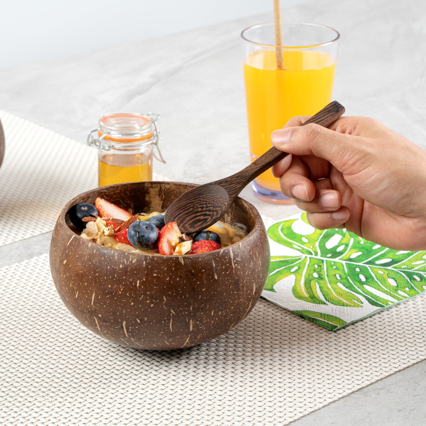 Coco Casa 21 oz Handmade Coconut Bowl - 1 count box